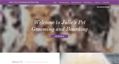 Desktop Screenshot of juliespetgrooming.com