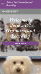 Mobile Screenshot of juliespetgrooming.com